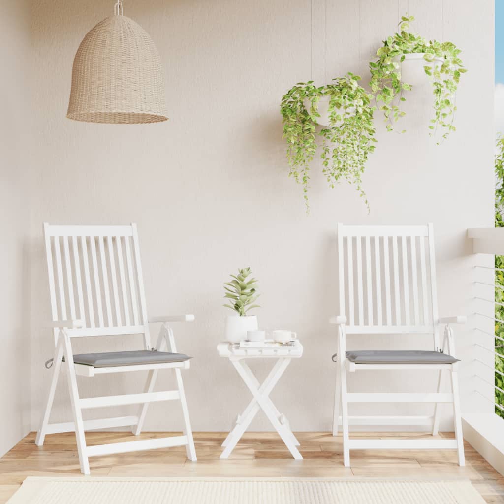 Tuinstoelkussens 2 st 50x50x4 cm stof grijs is nu te koop bij PeponiXL, paradijselijk wonen!