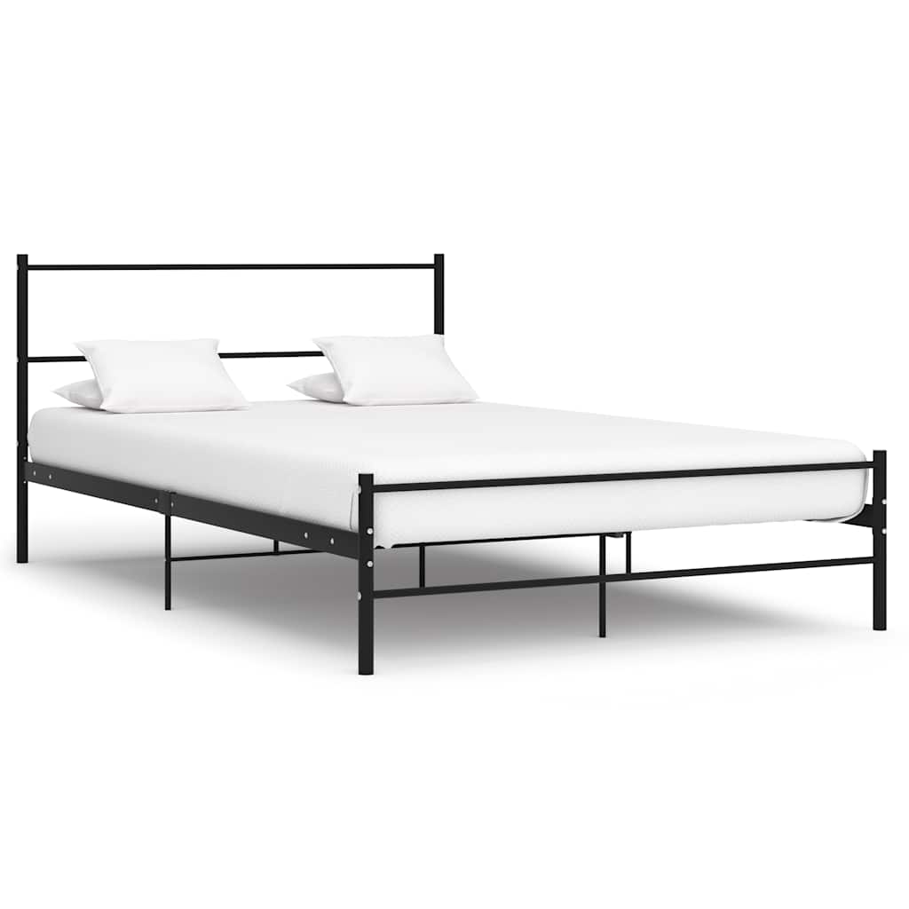 Bedframe metaal zwart 160x200 cm is nu te koop bij PeponiXL, paradijselijk wonen!