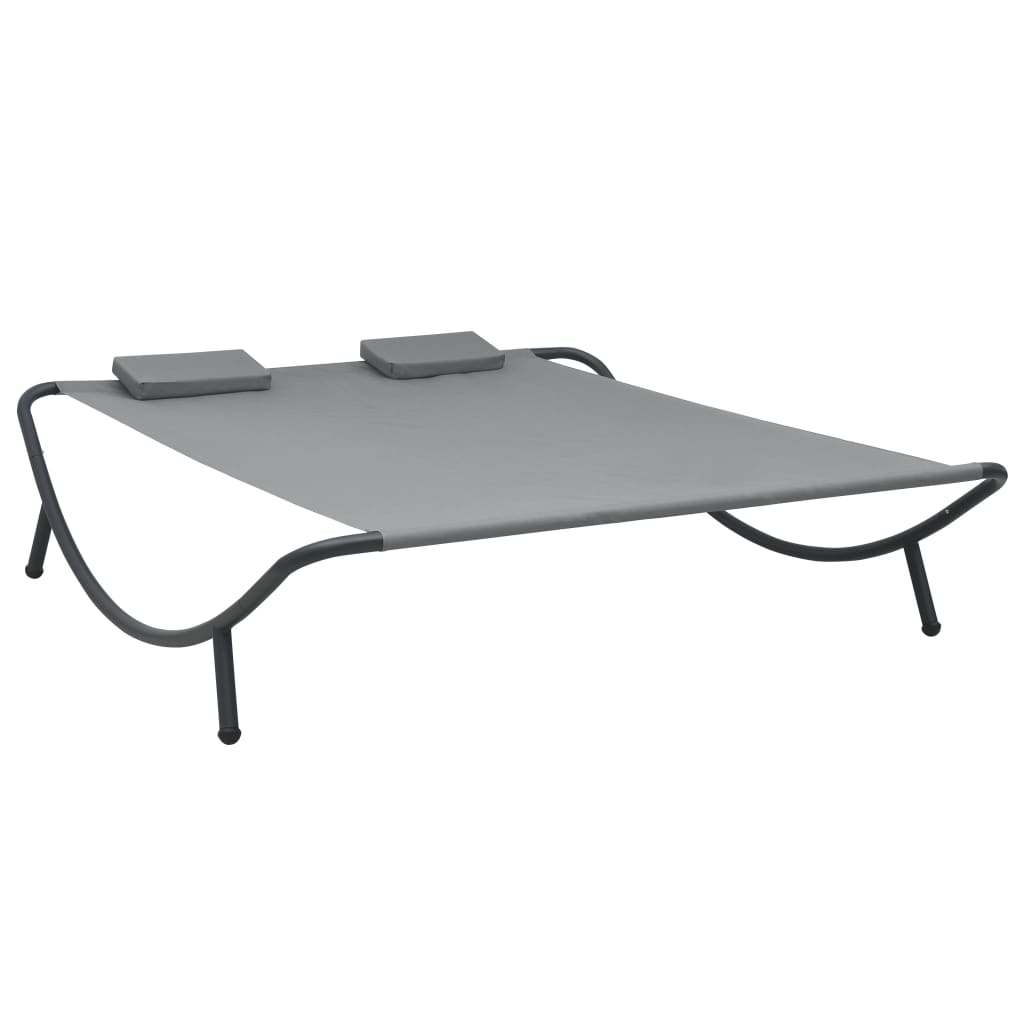 Loungebed stof antraciet is nu te koop bij PeponiXL, paradijselijk wonen!