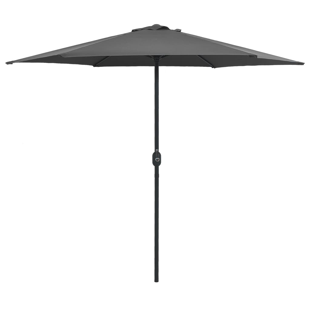 Parasol met aluminium paal 270x246 cm antracietkleurig is nu te koop bij PeponiXL, paradijselijk wonen!