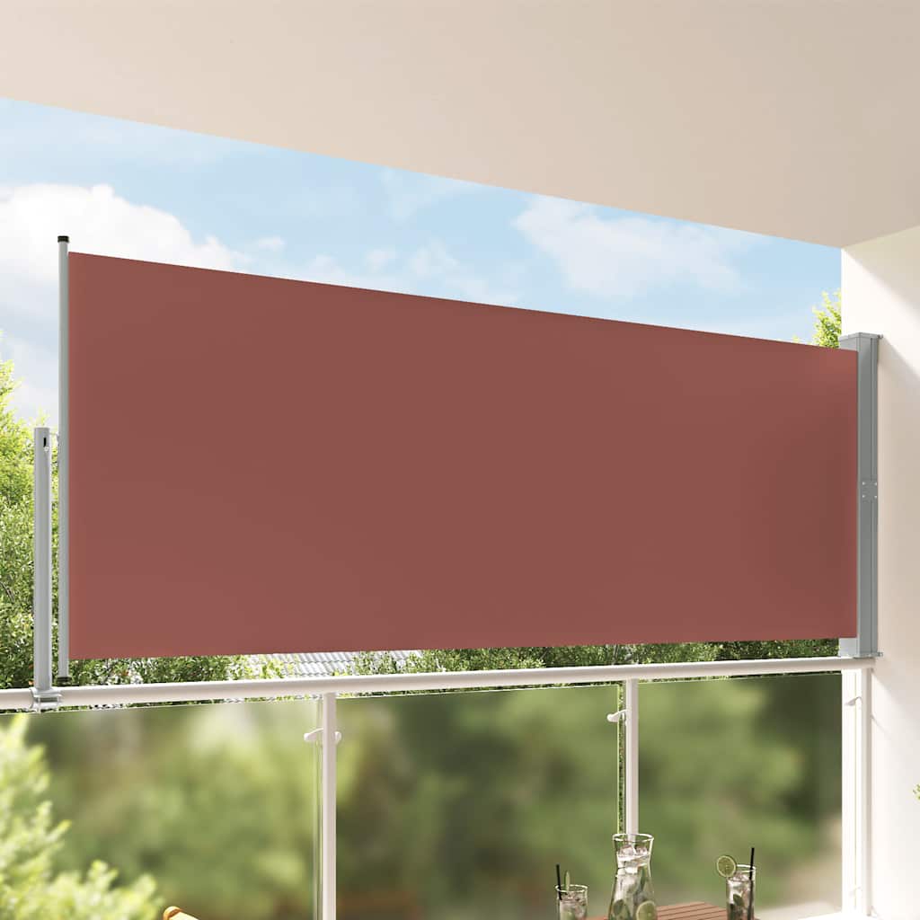 Tuinscherm uittrekbaar 140x300 cm bruin is nu te koop bij PeponiXL, paradijselijk wonen!
