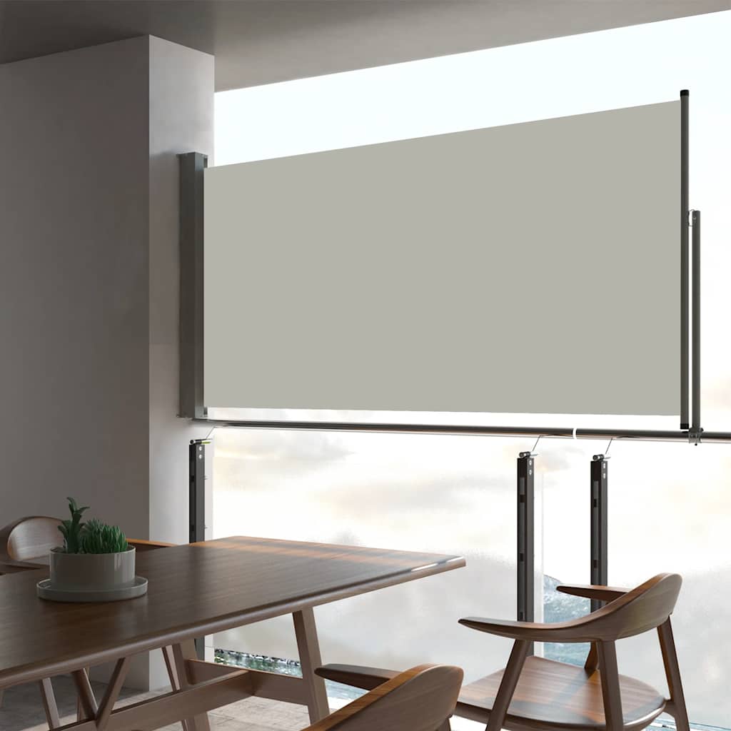 Tuinscherm uittrekbaar 80x300 cm crèmekleurig is nu te koop bij PeponiXL, paradijselijk wonen!