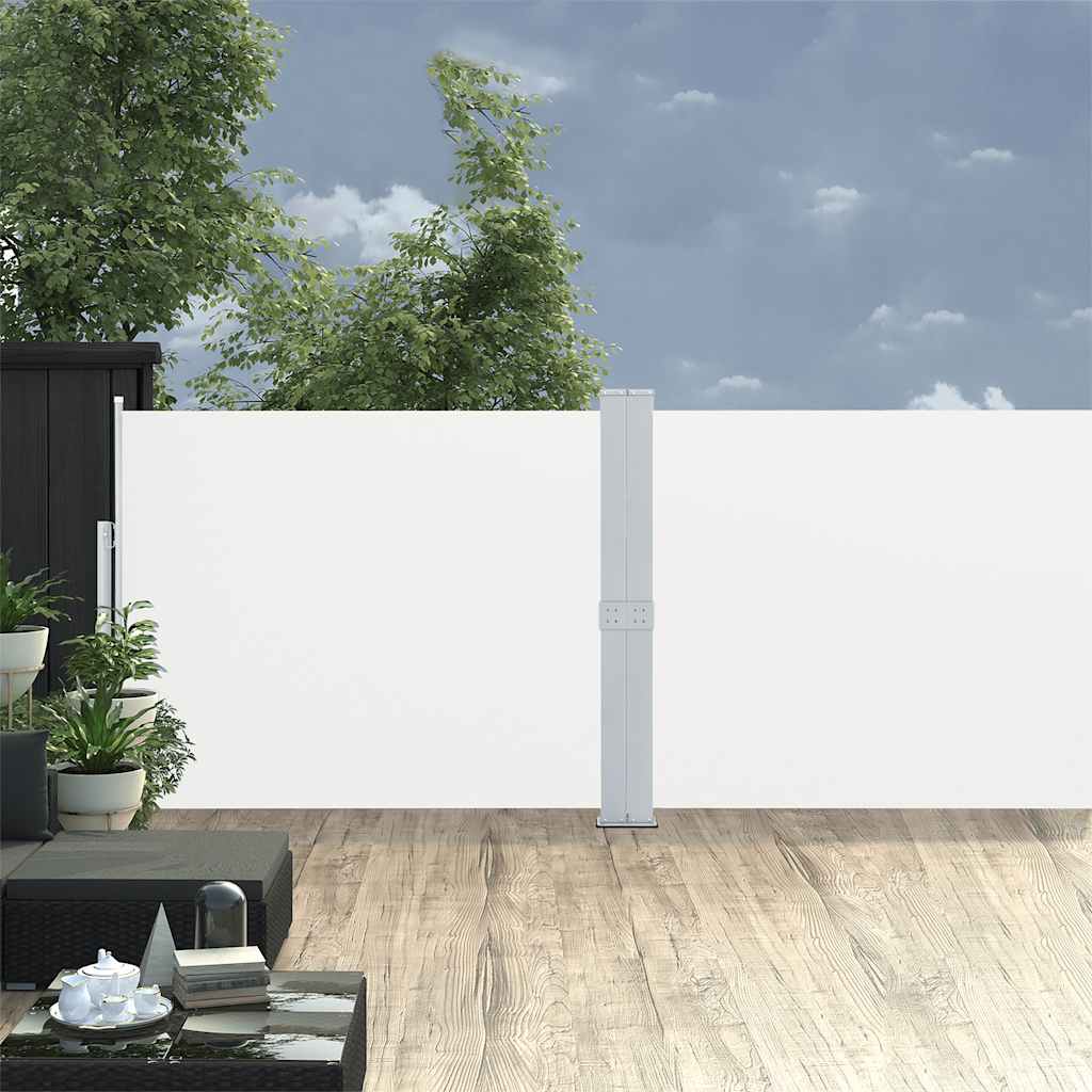 Windscherm uittrekbaar 170x1000 cm crème is nu te koop bij PeponiXL, paradijselijk wonen!