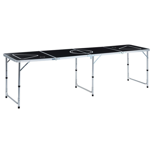 Bierpongtafel inklapbaar 240 cm zwart is nu te koop bij PeponiXL, paradijselijk wonen!