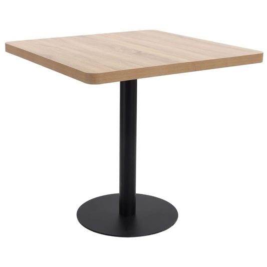 Bistrotafel 80x80 cm MDF lichtbruin is nu te koop bij PeponiXL, paradijselijk wonen!