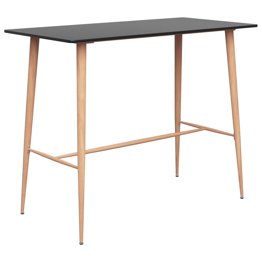 Bartafel 120x60x105 cm zwart is nu te koop bij PeponiXL, paradijselijk wonen!