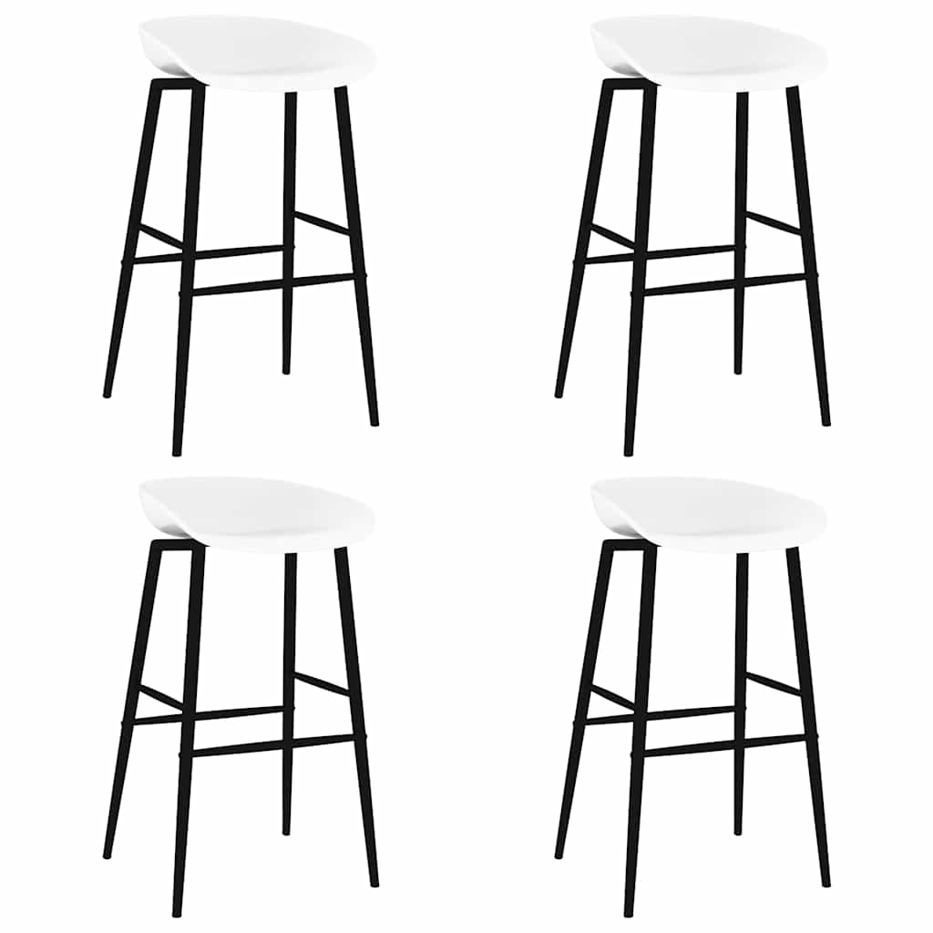 Barstoelen 4 st wit is nu te koop bij PeponiXL, paradijselijk wonen!