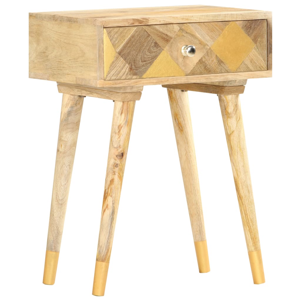 Nachtkastje 43x30x58 cm massief mangohout is nu te koop bij PeponiXL, paradijselijk wonen!