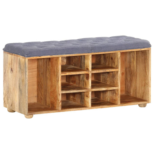 Halbankje 100x35x47 cm massief mangohout is nu te koop bij PeponiXL, paradijselijk wonen!