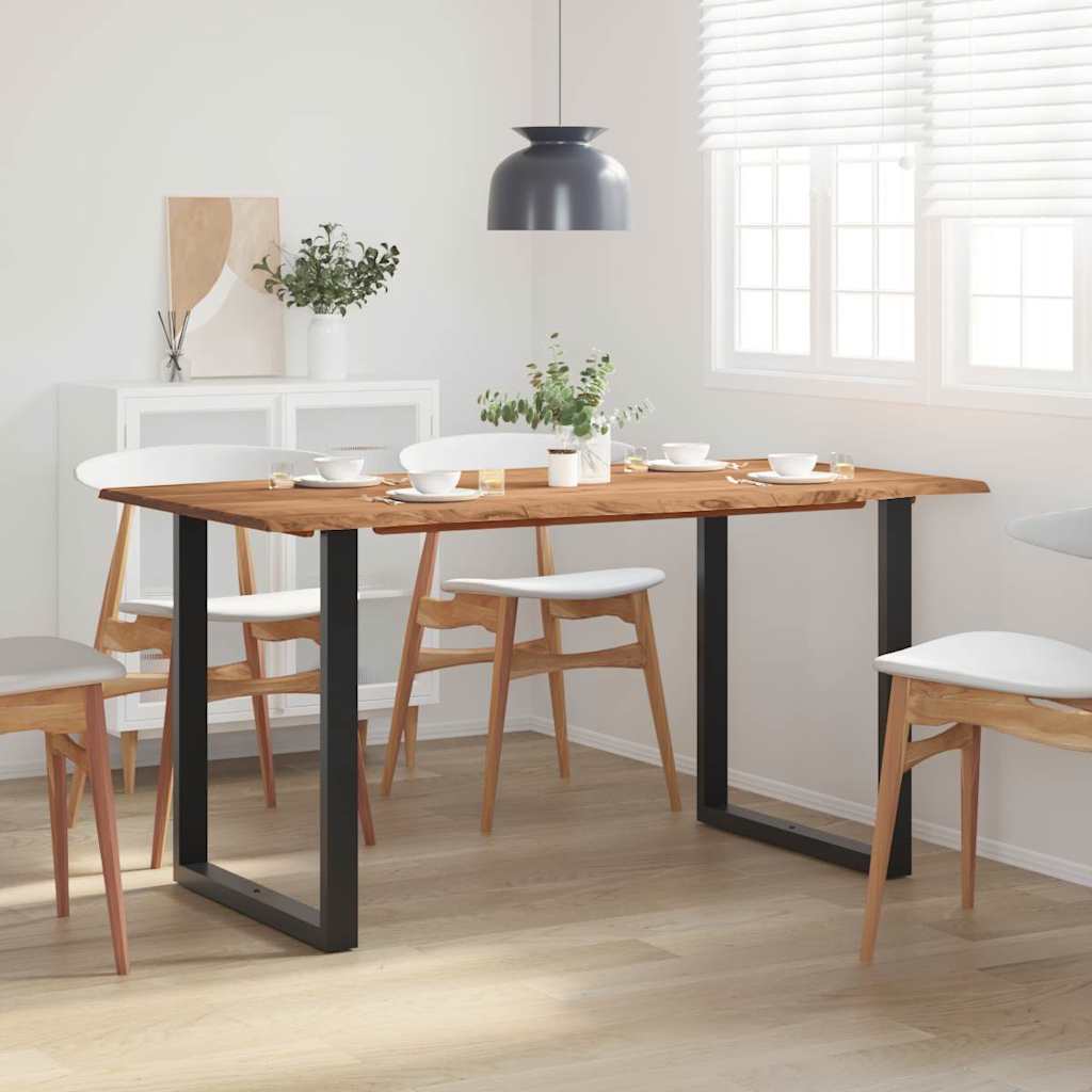 Eettafel 154x80x76 cm massief acaciahout is nu te koop bij PeponiXL, paradijselijk wonen!