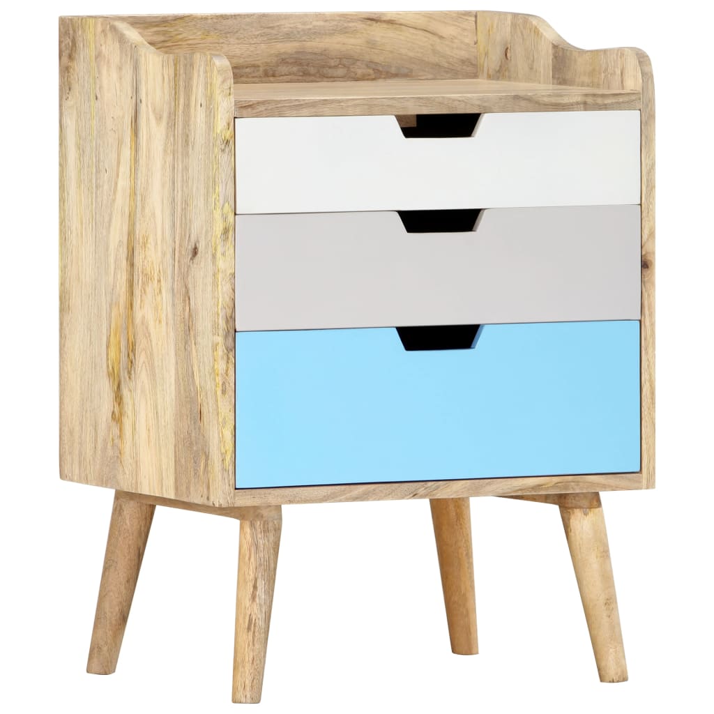 Nachtkastje 47x35x63 cm massief mangohout is nu te koop bij PeponiXL, paradijselijk wonen!