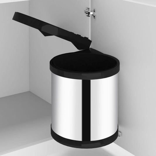 Keukenvuilnisbak inbouw 8 L roestvrij staal is nu te koop bij PeponiXL, paradijselijk wonen!