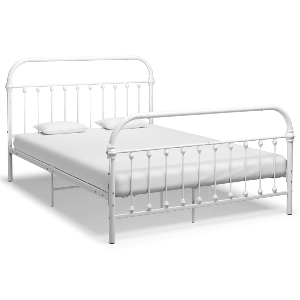 Bedframe metaal wit 140x200 cm is nu te koop bij PeponiXL, paradijselijk wonen!