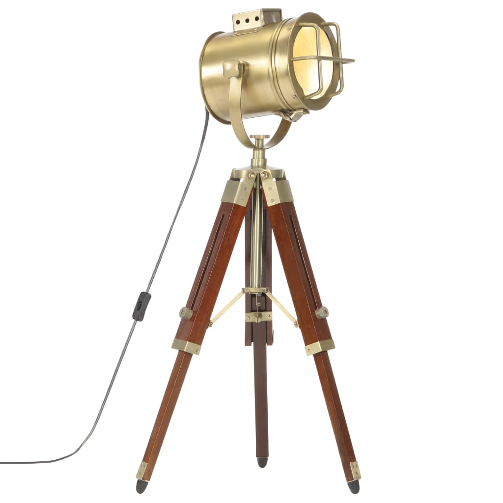 Vloerlamp driepoot 69 cm massief mangohout is nu te koop bij PeponiXL, paradijselijk wonen!