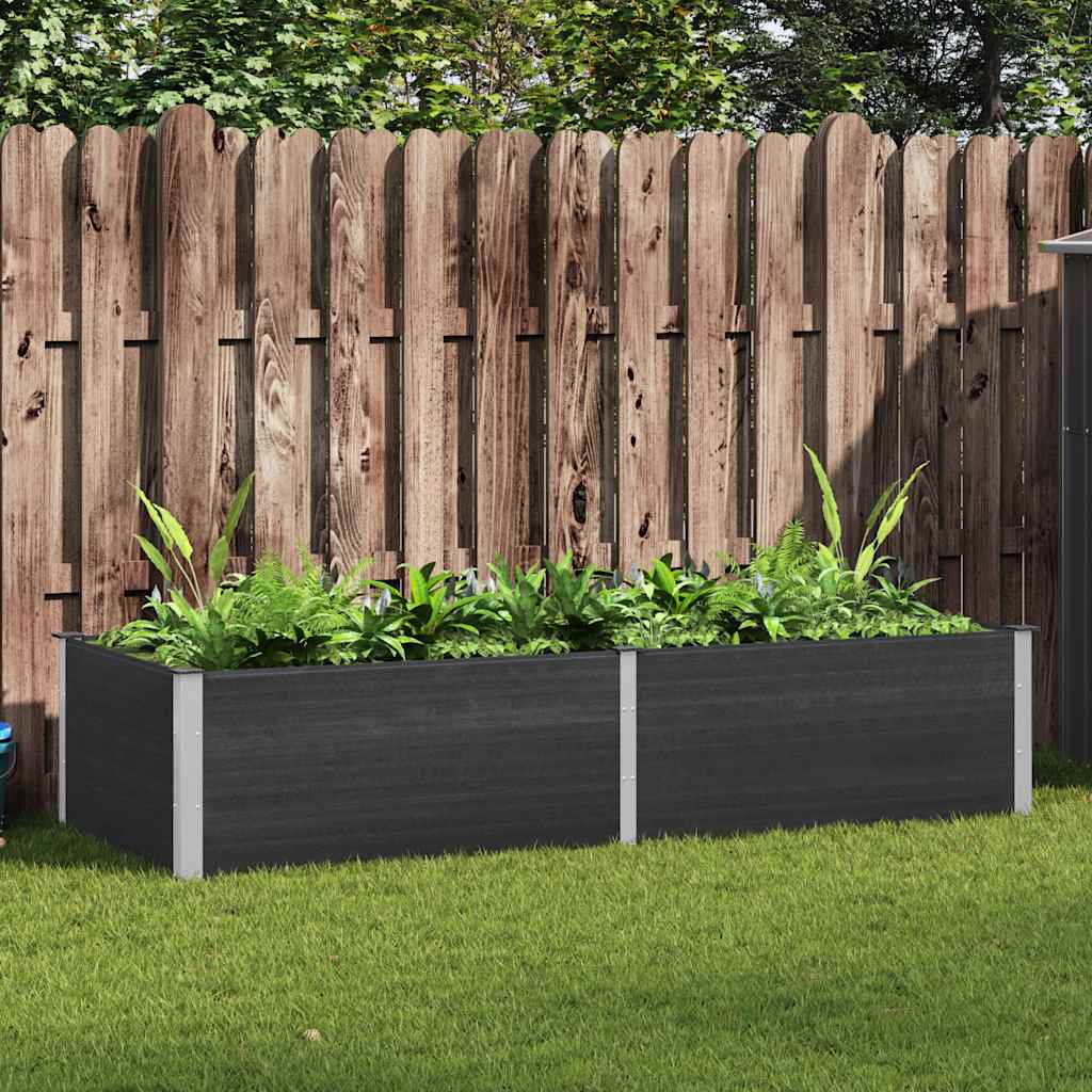 Plantenbak verhoogd 250x100x54 cm HKC grijs is nu te koop bij PeponiXL, paradijselijk wonen!