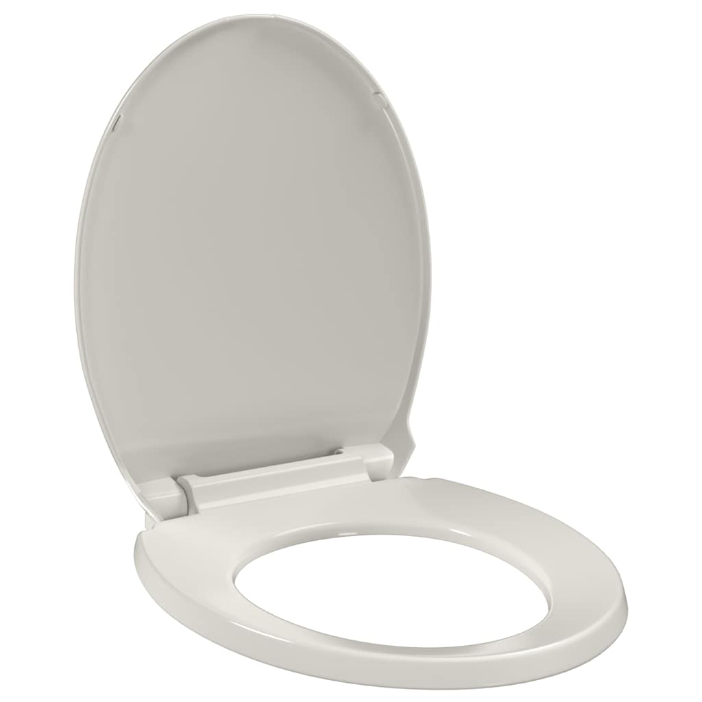 Toiletbril soft-close ovaal lichtgrijs is nu te koop bij PeponiXL, paradijselijk wonen!
