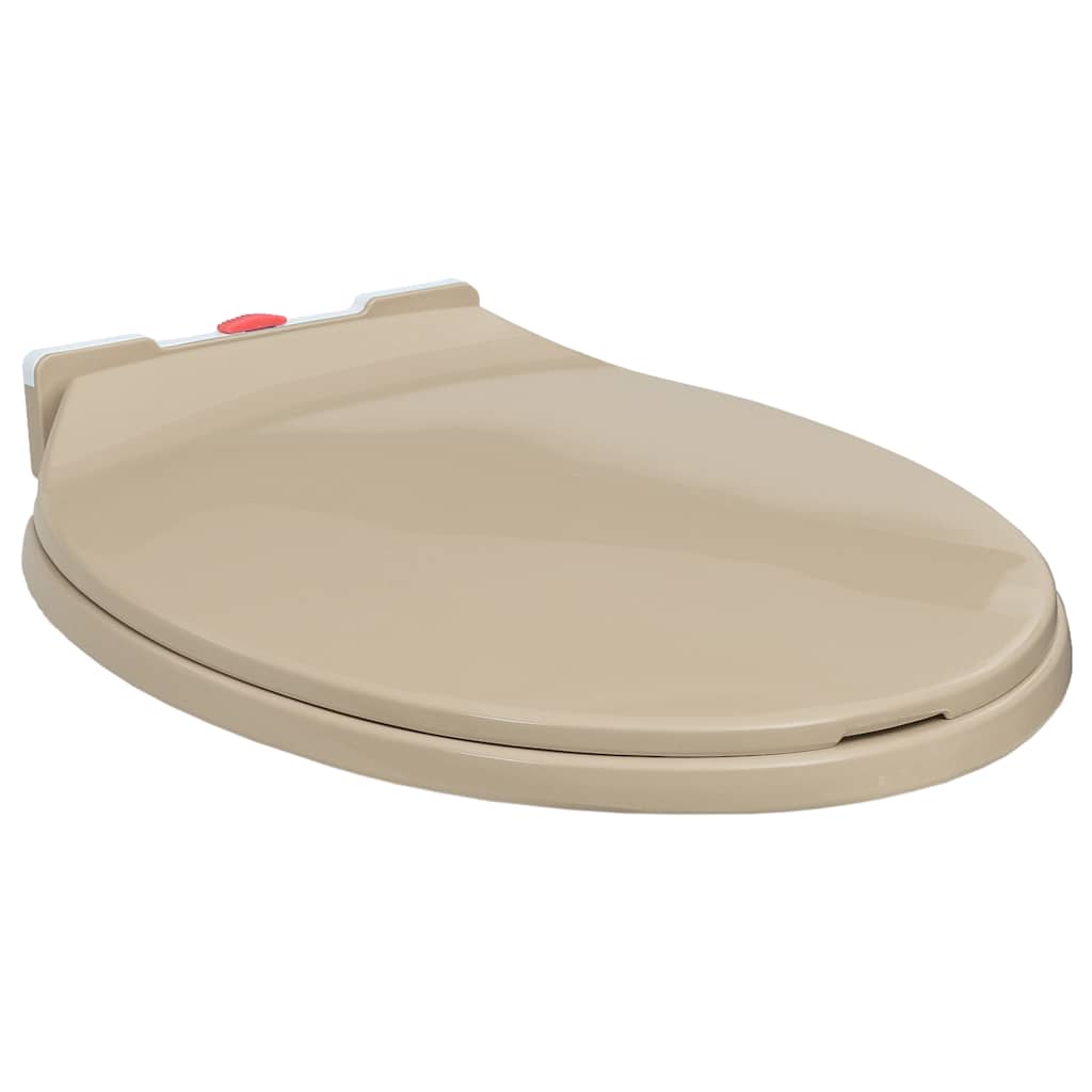 Toiletbril soft-close en quick-release ovaal beige is nu te koop bij PeponiXL, paradijselijk wonen!