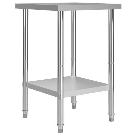Keukenwerktafel 60x60x85 cm roestvrij staal is nu te koop bij PeponiXL, paradijselijk wonen!