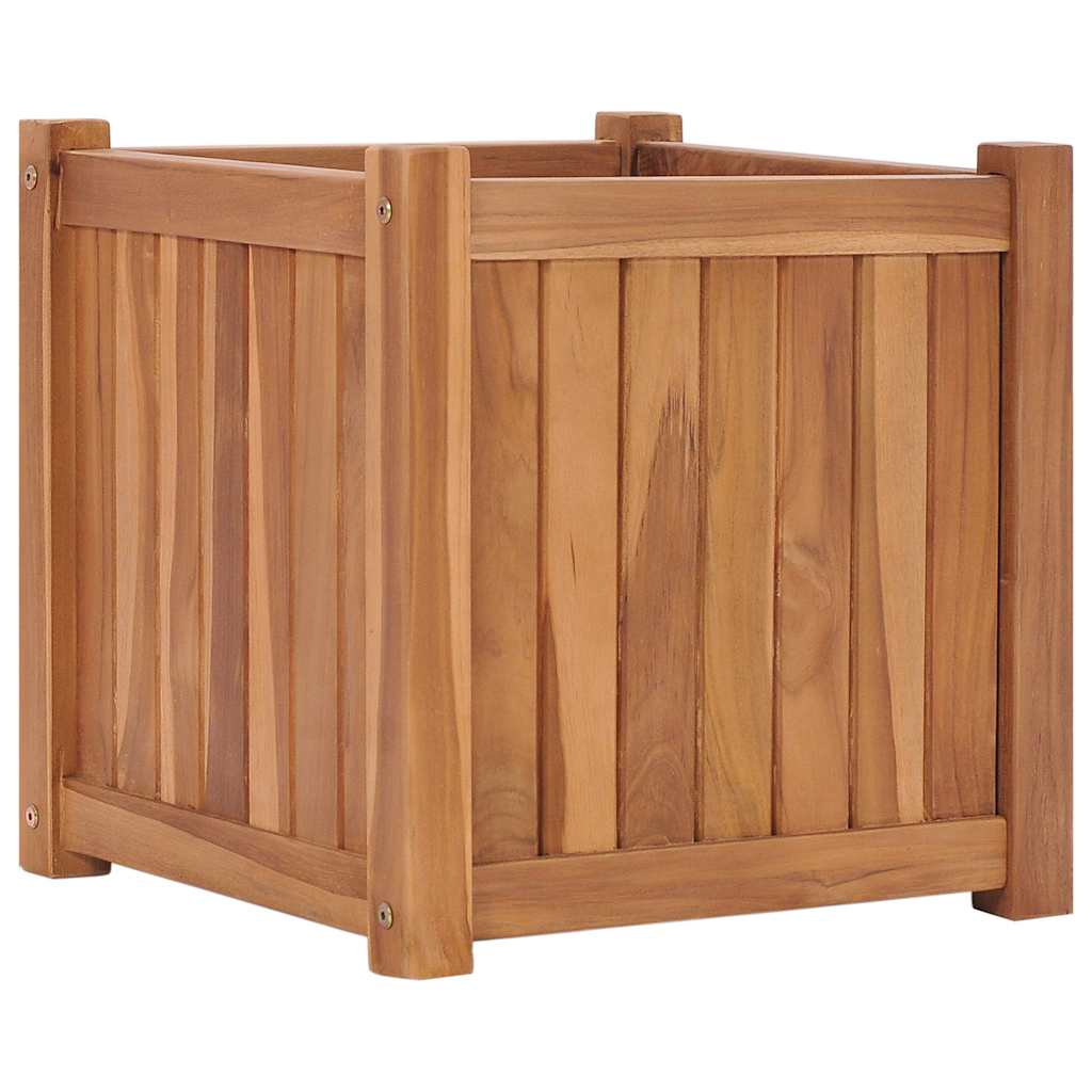 Plantenbak verhoogd 40x40x40 cm massief teakhout is nu te koop bij PeponiXL, paradijselijk wonen!