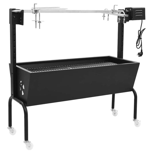 BBQ draaispit elektrisch roestvrij staal is nu te koop bij PeponiXL, paradijselijk wonen!