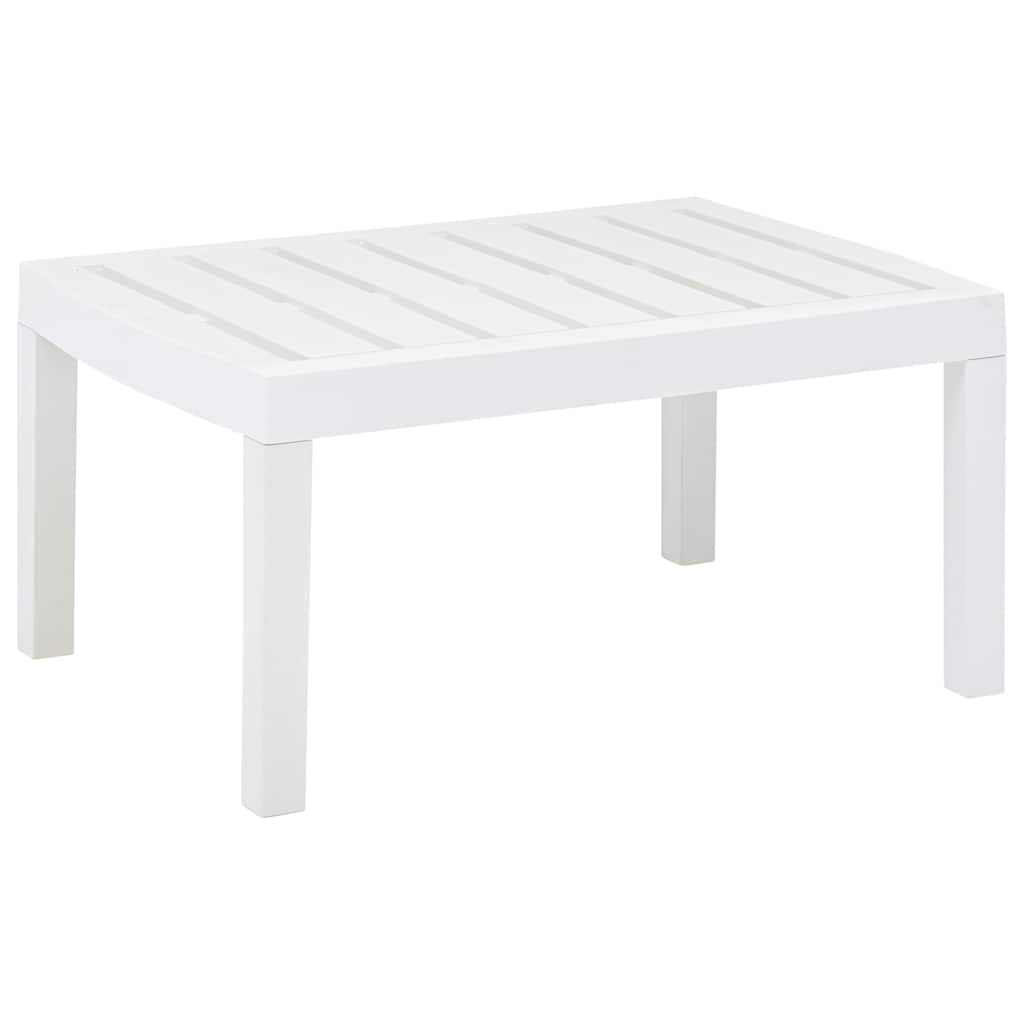 Tuintafel 78x55x38 cm kunststof wit is nu te koop bij PeponiXL, paradijselijk wonen!
