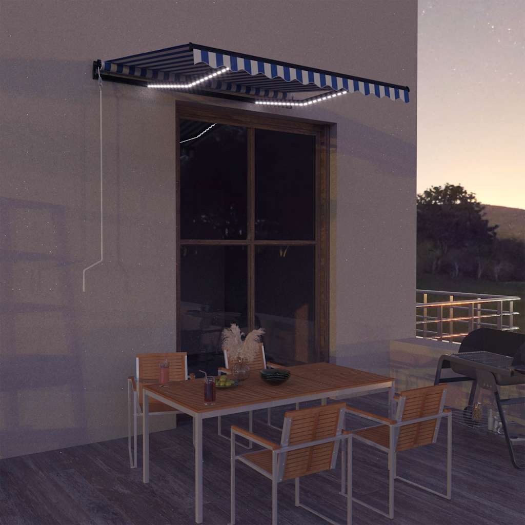 Elektrisch zonnescherm met led en sensor 3 x 2,5 m is nu te koop bij PeponiXL, paradijselijk wonen!