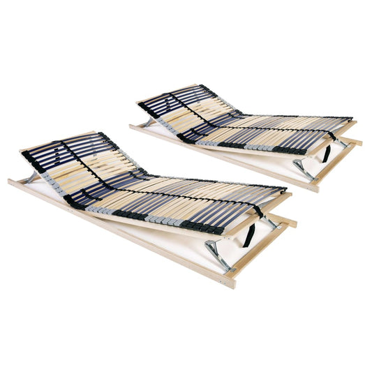 Lattenbodems 2 st met 42 latten 7 zones 70x200 cm is nu te koop bij PeponiXL, paradijselijk wonen!