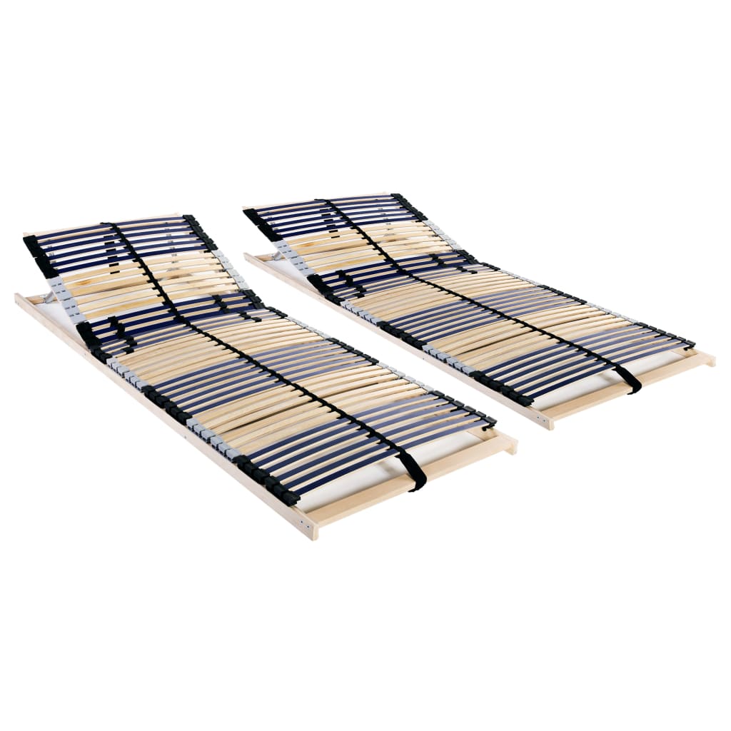 Lattenbodems 2 st met 42 latten 7 zones 70x200 cm is nu te koop bij PeponiXL, paradijselijk wonen!