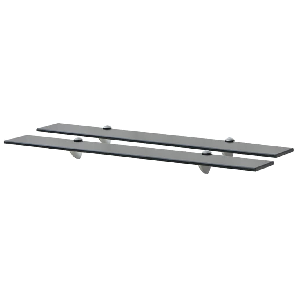Schappen zwevend 2 st 80x10 cm 8 mm glas is nu te koop bij PeponiXL, paradijselijk wonen!