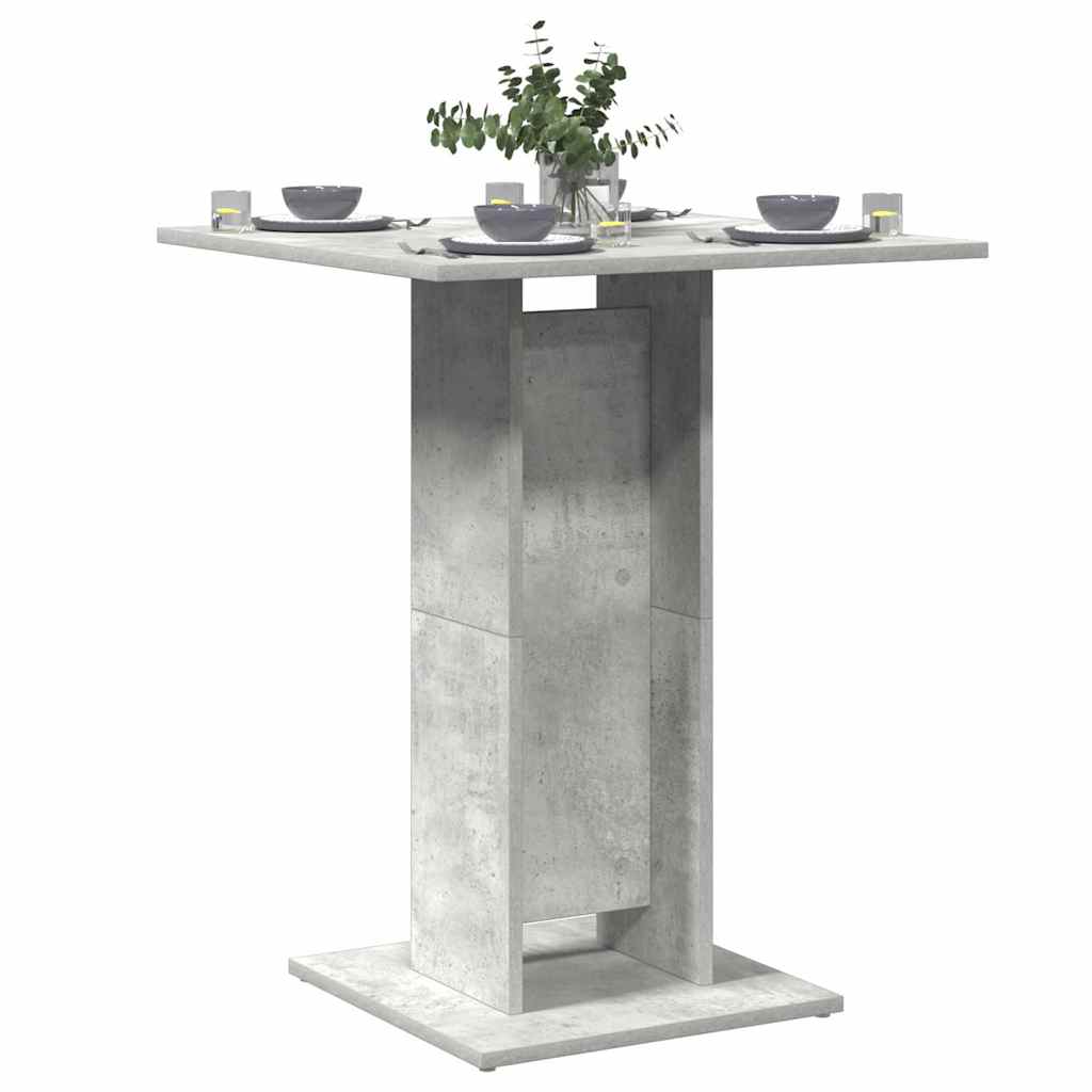 Bistrotafel 60x60x75 cm bewerkt hout betongrijs is nu te koop bij PeponiXL, paradijselijk wonen!