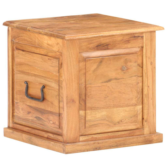 Kist 40x40x40 cm massief acaciahout is nu te koop bij PeponiXL, paradijselijk wonen!