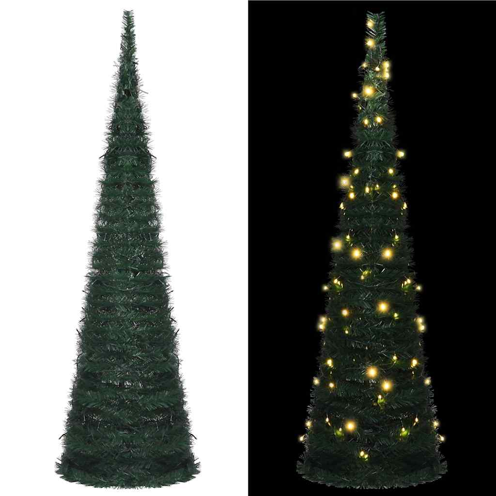 Kunstkerstboom met verlichting pop-up 150 cm groen is nu te koop bij PeponiXL, paradijselijk wonen!