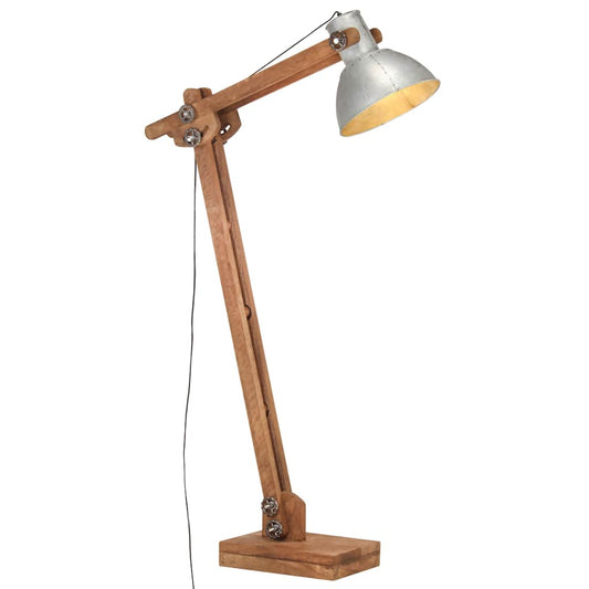 Vloerlamp E27 massief mangohout zilverkleurig is nu te koop bij PeponiXL, paradijselijk wonen!