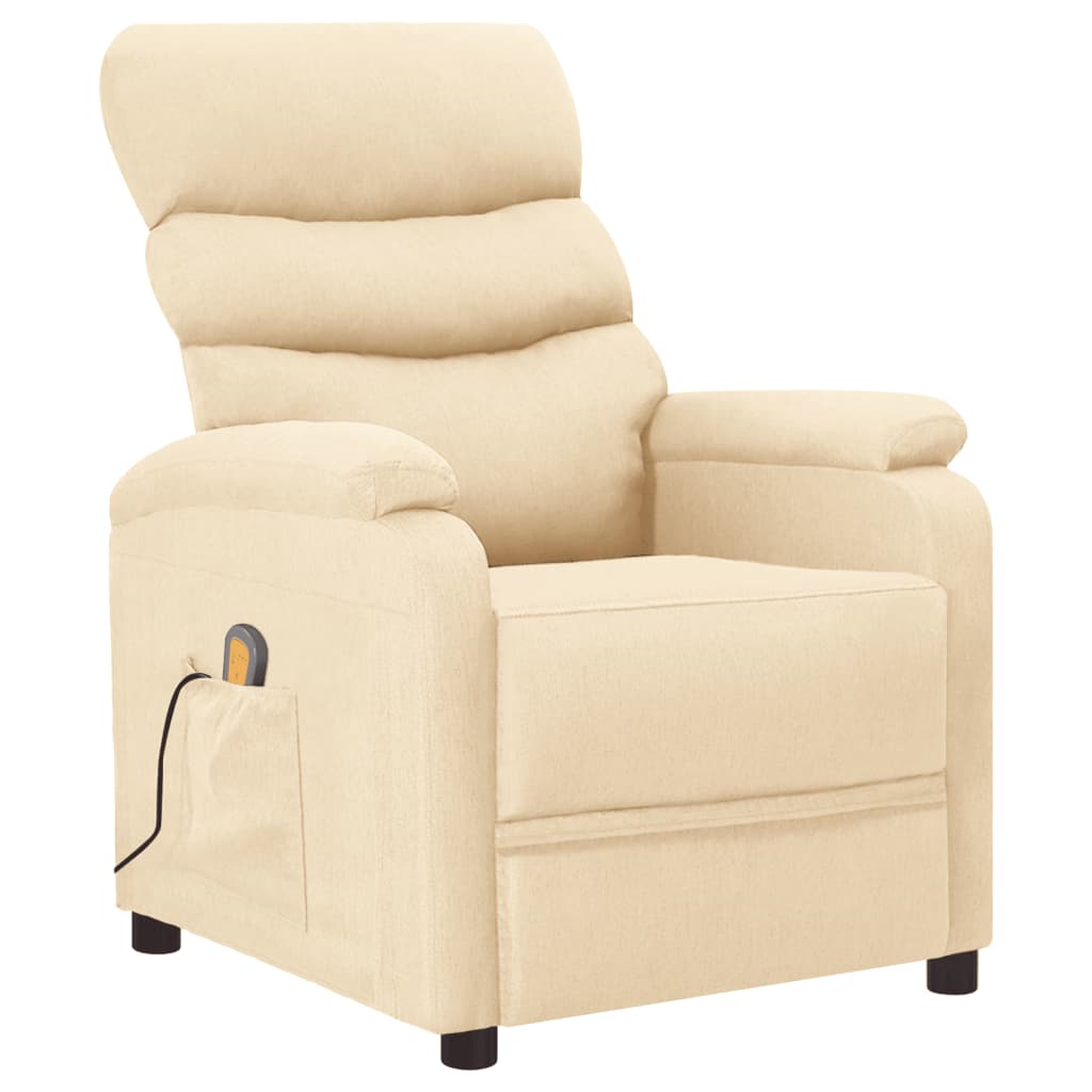 Massagestoel stof crèmekleurig is nu te koop bij PeponiXL, paradijselijk wonen!