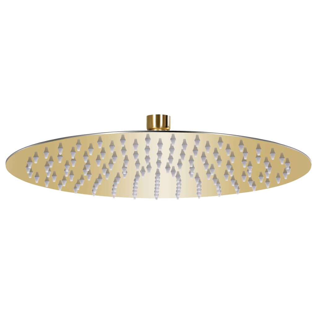 Regendouchekop rond 30 cm roestvrij staal goudkleurig is nu te koop bij PeponiXL, paradijselijk wonen!