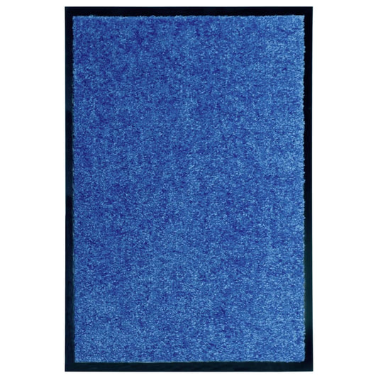 Deurmat wasbaar 40x60 cm blauw is nu te koop bij PeponiXL, paradijselijk wonen!