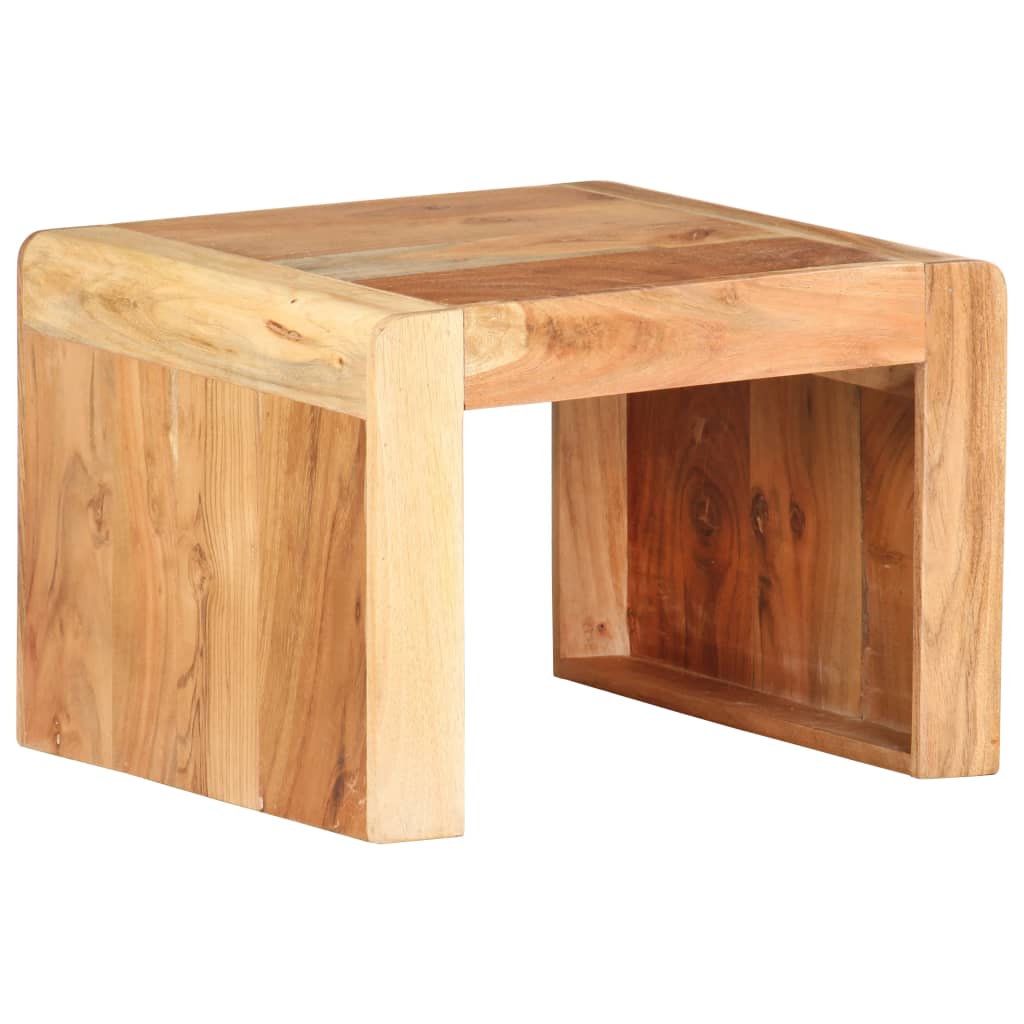 Bijzettafel 43x40x30 cm massief acaciahout is nu te koop bij PeponiXL, paradijselijk wonen!