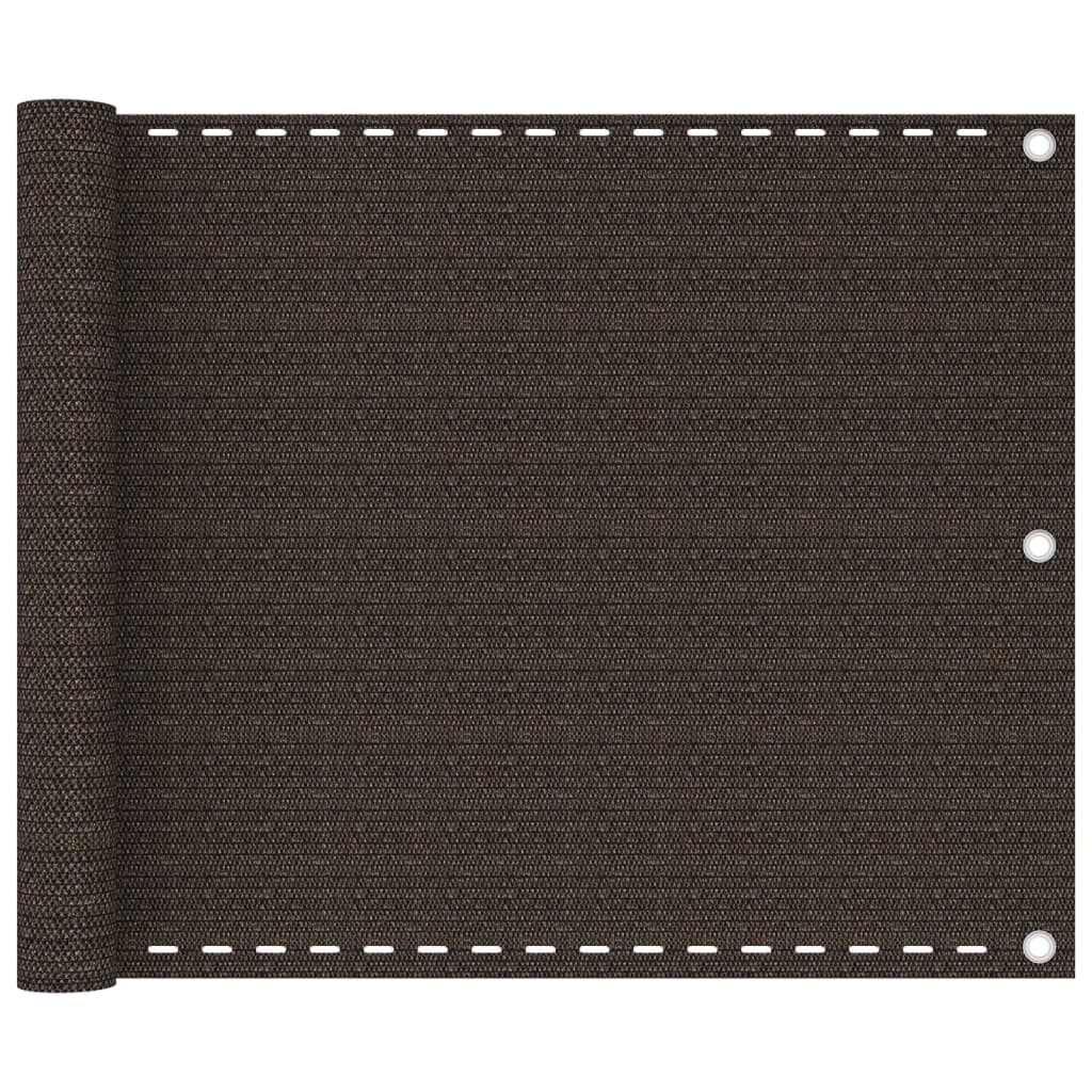 Balkonscherm 75x400 cm HDPE bruin is nu te koop bij PeponiXL, paradijselijk wonen!