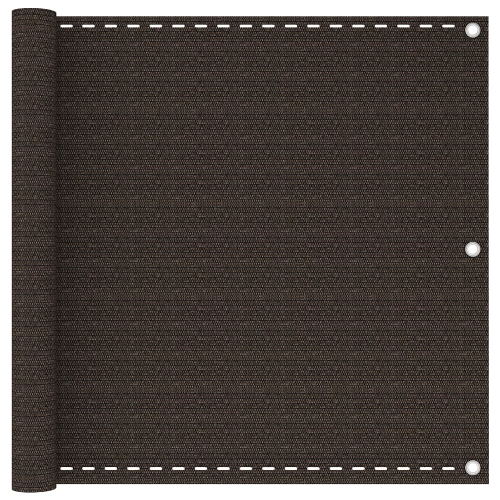 Balkonscherm 90x300 cm HDPE bruin is nu te koop bij PeponiXL, paradijselijk wonen!