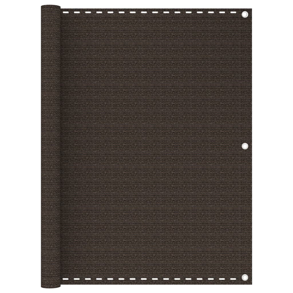 Balkonscherm 120x600 cm HDPE bruin is nu te koop bij PeponiXL, paradijselijk wonen!