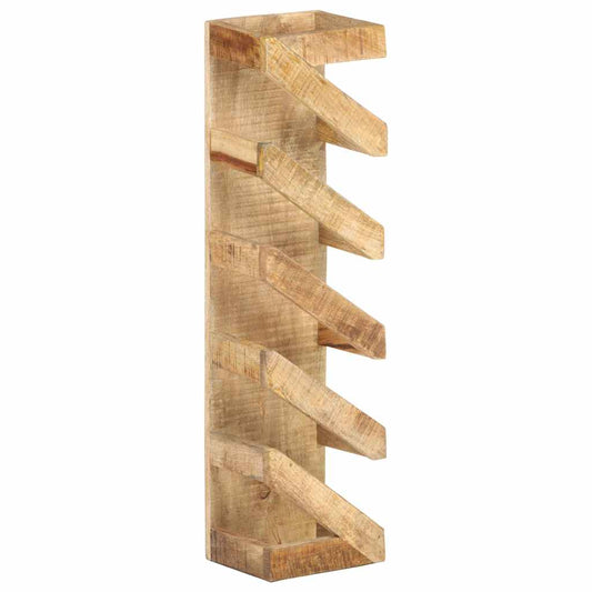 Wijnrek voor 5 flessen massief mangohout is nu te koop bij PeponiXL, paradijselijk wonen!