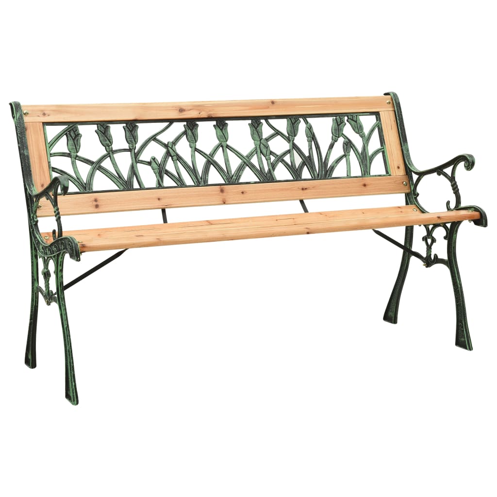 Tuinbank 122 cm gietijzer en massief vurenhout is nu te koop bij PeponiXL, paradijselijk wonen!