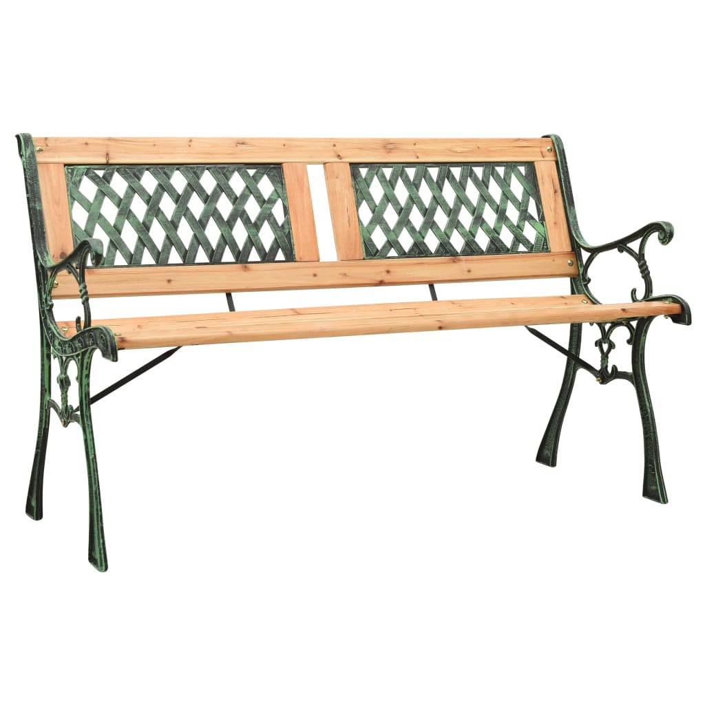 Tuinbank 122 cm gietijzer en massief vurenhout is nu te koop bij PeponiXL, paradijselijk wonen!