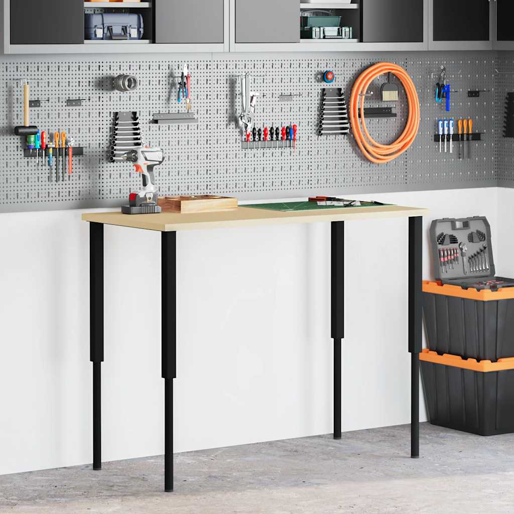 Werkbankframes verstelbaar 2 st 55x(69-95,5) cm metaal zwart is nu te koop bij PeponiXL, paradijselijk wonen!