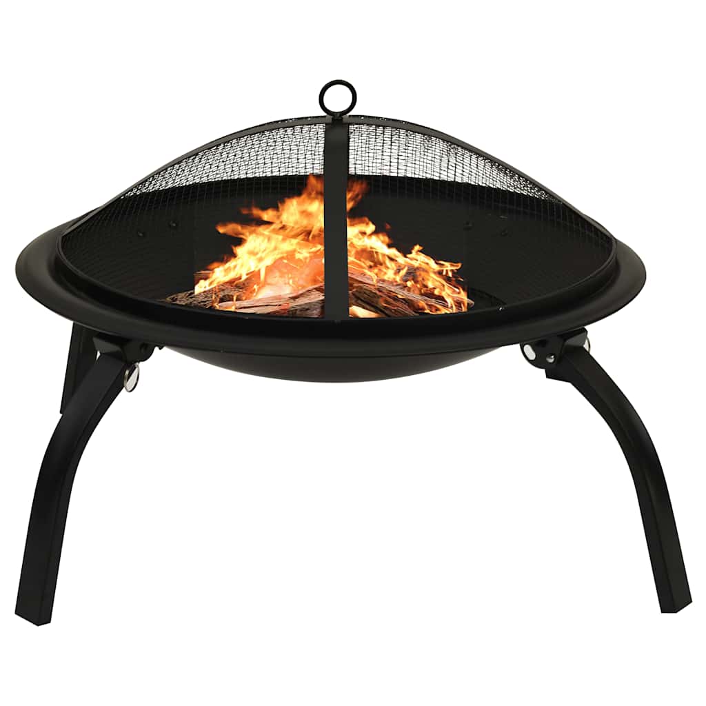 Vuurschaal en barbecue 2-in-1 met pook 56x56x49 cm staal is nu te koop bij PeponiXL, paradijselijk wonen!