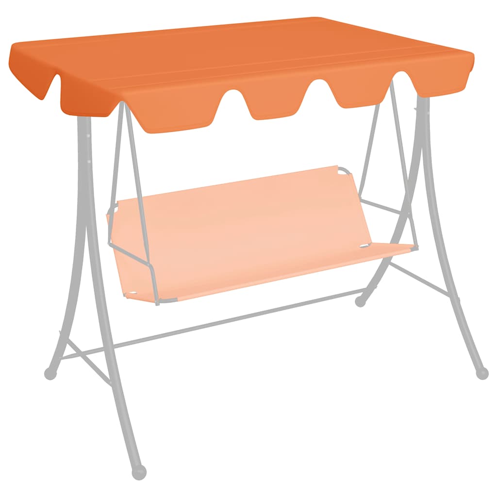 Vervangingsluifel voor schommelbank 150/130x105/70 cm oranje is nu te koop bij PeponiXL, paradijselijk wonen!
