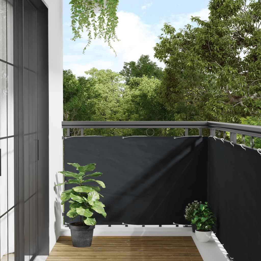 Balkonscherm 90x500 cm oxford stof antraciet is nu te koop bij PeponiXL, paradijselijk wonen!