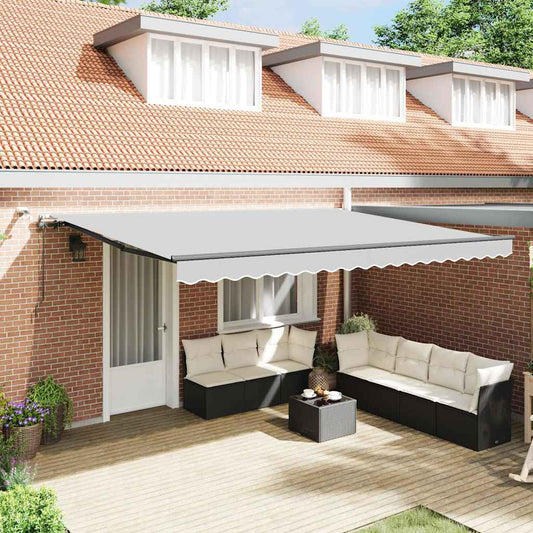 Elektrisch zonnescherm frame met led en sensor 4,5 x 3 m is nu te koop bij PeponiXL, paradijselijk wonen!