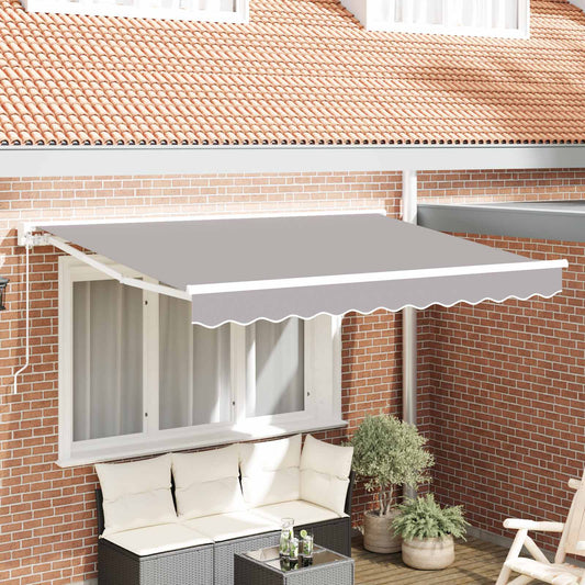 Elektrisch zonnescherm frame met led en sensor 4 x 3,5 m is nu te koop bij PeponiXL, paradijselijk wonen!