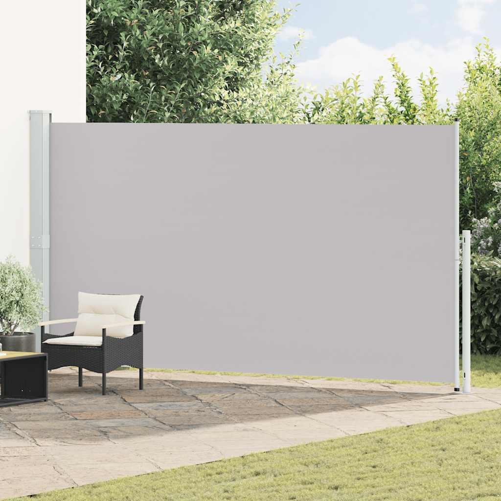 Tuinscherm uittrekbaar 200x500 cm grijs is nu te koop bij PeponiXL, paradijselijk wonen!